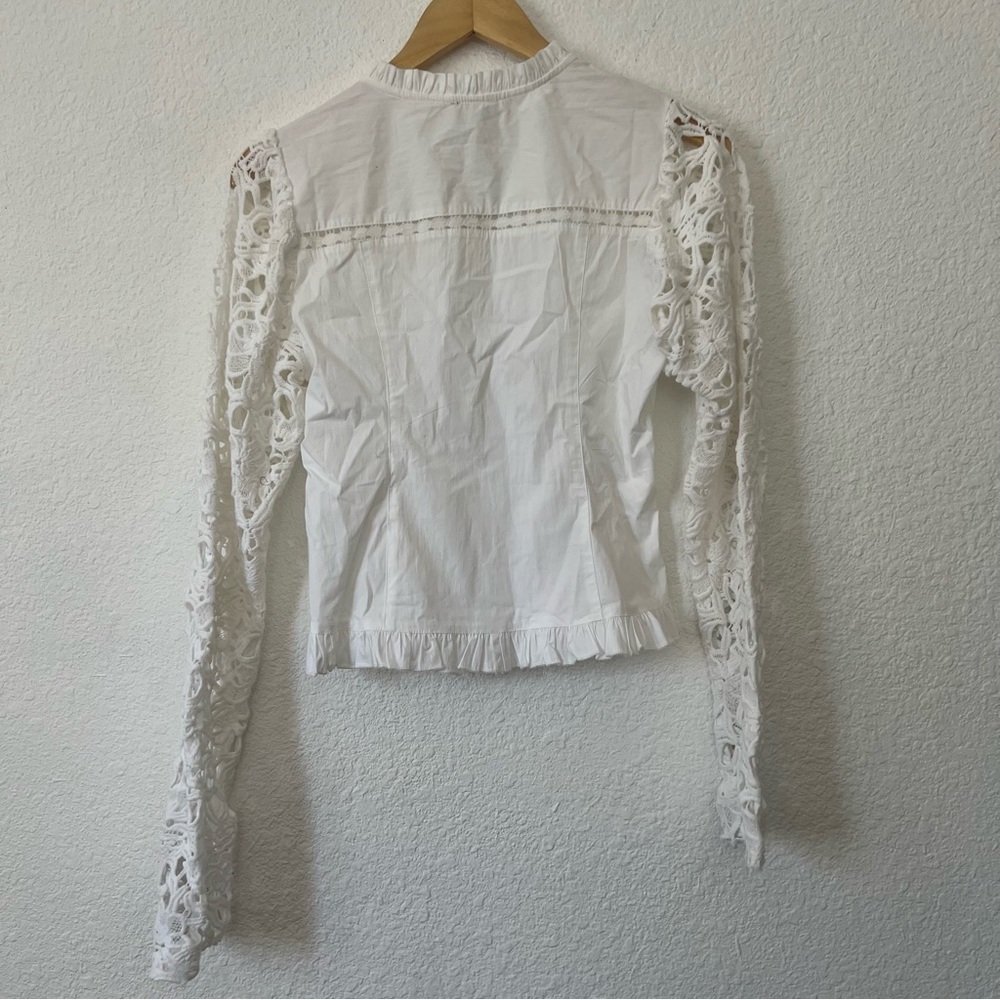 New The Odells blouse lace sleeves  XS - Picture 2 of 9